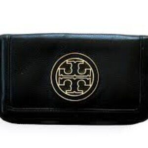 TORY BURCH BLACK/GOLD WRISTLET